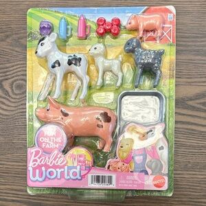 Barbie Farm Animal Playset - Pink, Blue, White